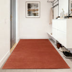 LUXORA 160/200cm Square Floor Rugs, Handwoven Construction, Soft Rebound Feel, Classic Traditional Weave, Timeless Style, Suitable for Multiple Spaces -British Red