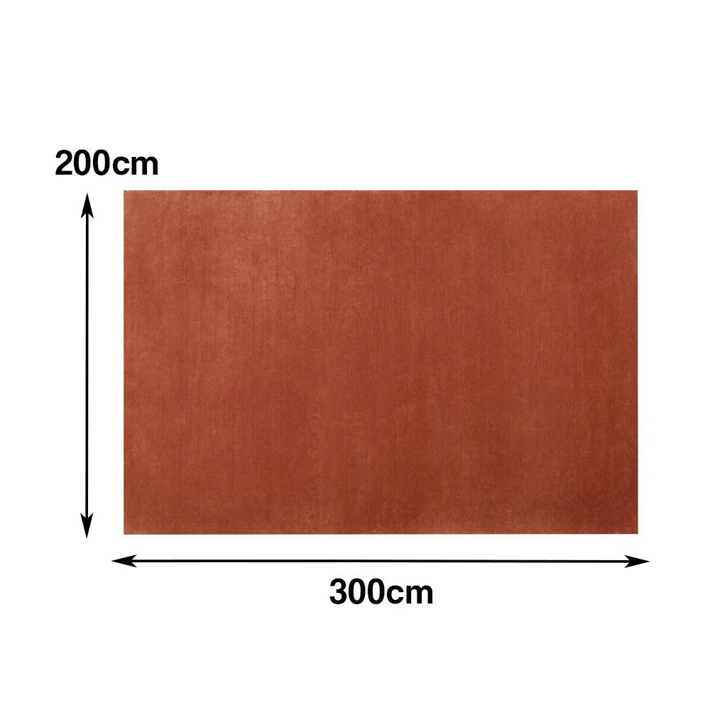 LUXORA 160/200cm Square Floor Rugs, Handwoven Construction, Soft Rebound Feel, Classic Traditional Weave, Timeless Style, Suitable for Multiple Spaces -British Red