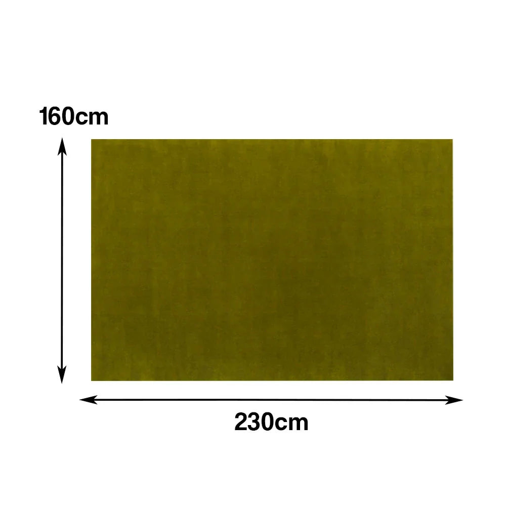LUXORA 160/200cm Square Floor Rugs, Handwoven Construction, Soft Rebound Feel, Classic Traditional Weave, Timeless Style, Suitable for Multiple Spaces -Olive Green
