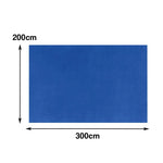 LUXORA 160/200cm Square Floor Rugs, Handwoven Construction, Soft Rebound Feel, Classic Traditional Weave, Timeless Style, Suitable for Multiple Spaces -Klein Blue