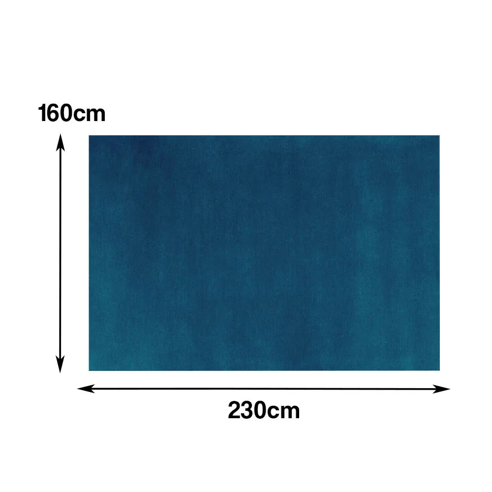 LUXORA 160/200cm Square Floor Rugs, Handwoven Construction, Soft Rebound Feel, Classic Traditional Weave, Timeless Style, Suitable for Multiple Spaces -Blue