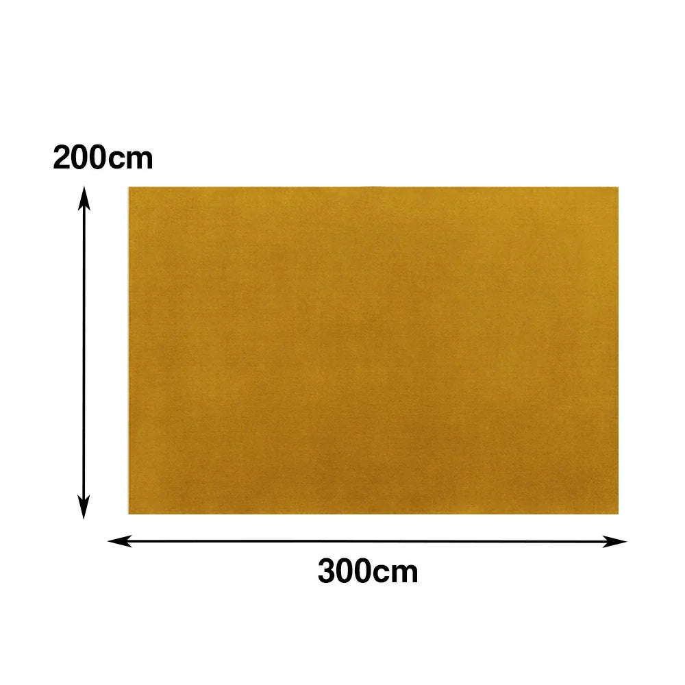 LUXORA 160/200cm Square Floor Rugs, Handwoven Construction, Soft Rebound Feel, Classic Traditional Weave, Timeless Style, Suitable for Multiple Spaces -Yellow
