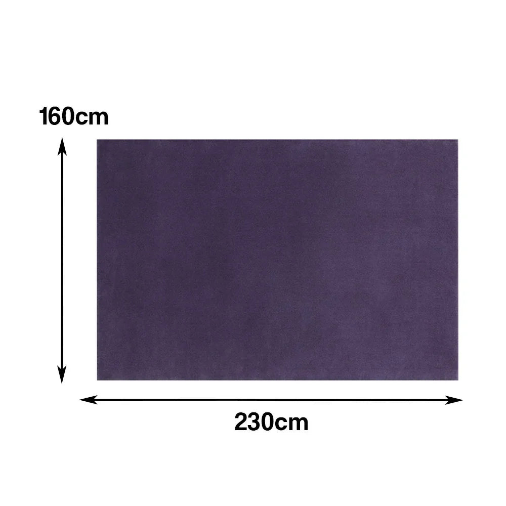 LUXORA 160/200cm Square Floor Rugs, Handwoven Construction, Soft Rebound Feel, Classic Traditional Weave, Timeless Style, Suitable for Multiple Spaces -Purple