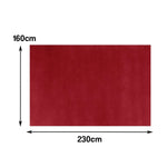 LUXORA 160/200cm Square Floor Rugs, Handwoven Construction, Soft Rebound Feel, Classic Traditional Weave, Timeless Style, Suitable for Multiple Spaces -Burgundy Red