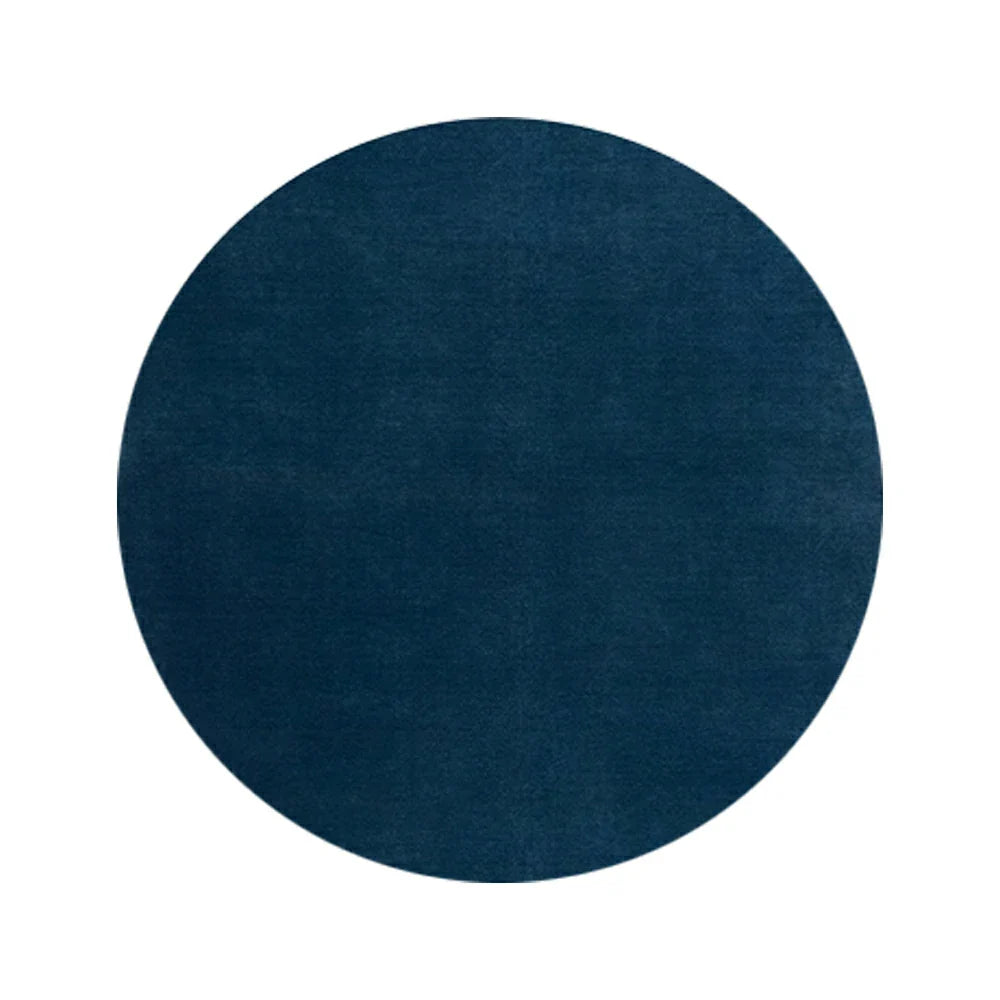 LUXORA 200/250cm Round Floor Rugs, Handwoven Craftsmanship, Soft Rebound Comfort, Classic Traditional Weave, Timeless Look, Ideal for Multiple Spaces -Prussia Blue