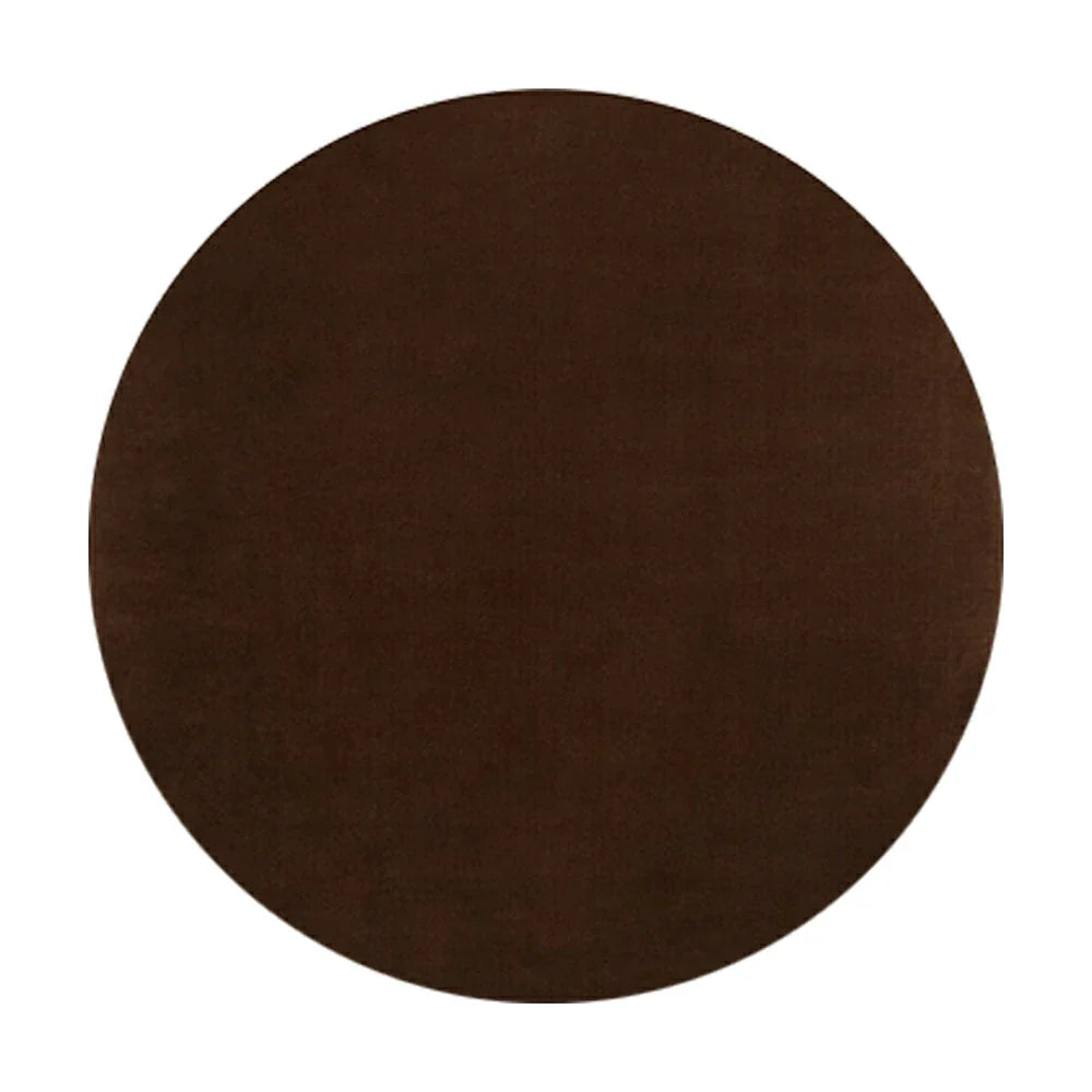 LUXORA 200/250cm Round Floor Rugs, Handwoven Craftsmanship, Soft Rebound Comfort, Classic Traditional Weave, Timeless Look, Ideal for Multiple Spaces -Andorra Brown