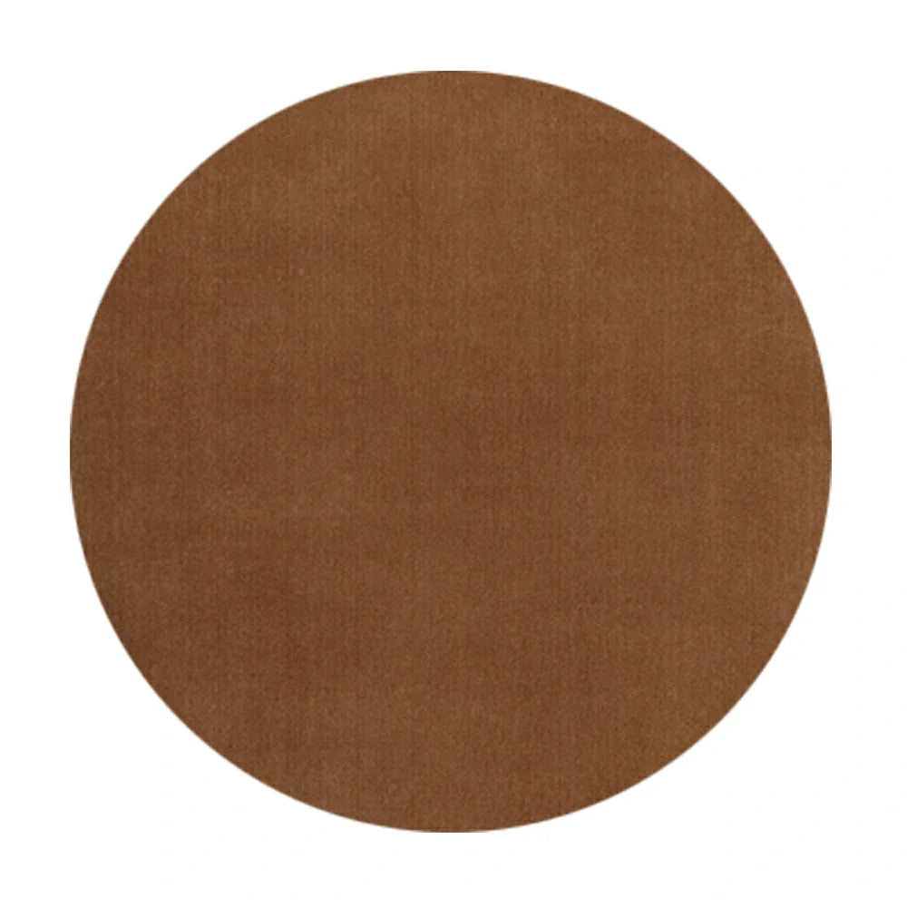 LUXORA 200/250cm Round Floor Rugs, Handwoven Craftsmanship, Soft Rebound Comfort, Classic Traditional Weave, Timeless Look, Ideal for Multiple Spaces -Chestnut Brown