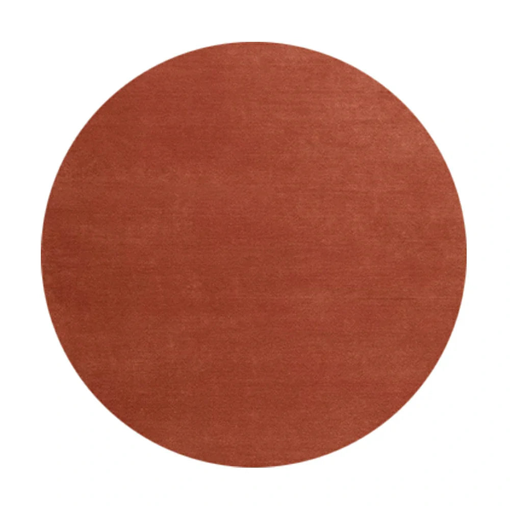 LUXORA 200/250cm Round Floor Rugs, Handwoven Craftsmanship, Soft Rebound Comfort, Classic Traditional Weave, Timeless Look, Ideal for Multiple Spaces -British Red