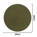 LUXORA 200/250cm Round Floor Rugs, Handwoven Craftsmanship, Soft Rebound Comfort, Classic Traditional Weave, Timeless Look, Ideal for Multiple Spaces -Moss Green