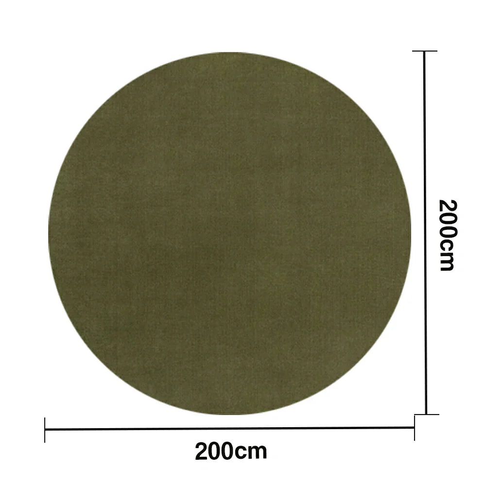 LUXORA 200/250cm Round Floor Rugs, Handwoven Craftsmanship, Soft Rebound Comfort, Classic Traditional Weave, Timeless Look, Ideal for Multiple Spaces -Moss Green