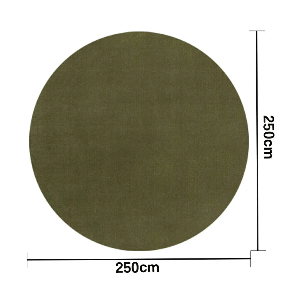 LUXORA 200/250cm Round Floor Rugs, Handwoven Craftsmanship, Soft Rebound Comfort, Classic Traditional Weave, Timeless Look, Ideal for Multiple Spaces -Moss Green