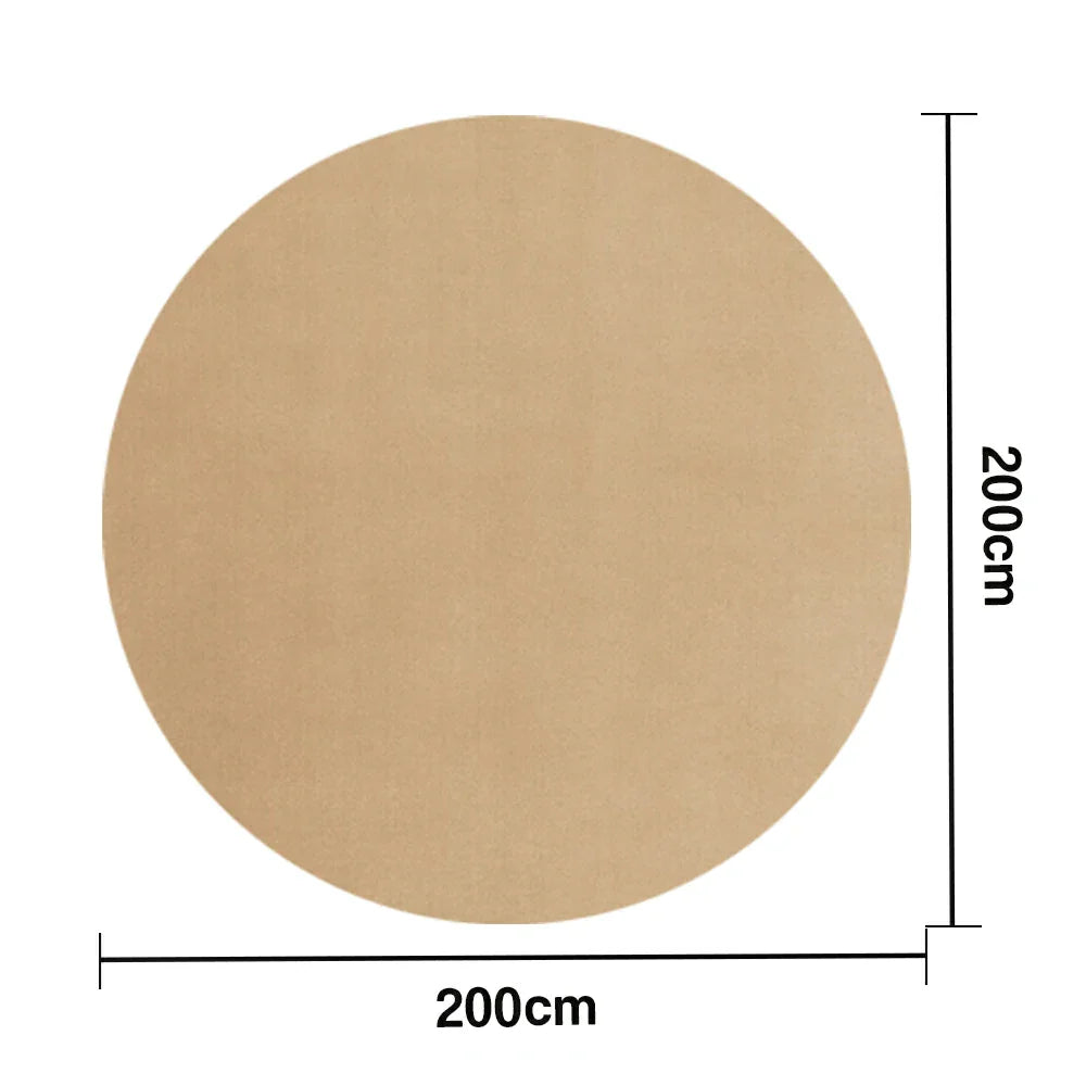 LUXORA 200/250cm Round Floor Rugs, Handwoven Craftsmanship, Soft Rebound Comfort, Classic Traditional Weave, Timeless Look, Ideal for Multiple Spaces -Cuban Sand