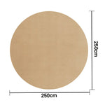 LUXORA 200/250cm Round Floor Rugs, Handwoven Craftsmanship, Soft Rebound Comfort, Classic Traditional Weave, Timeless Look, Ideal for Multiple Spaces -Cuban Sand
