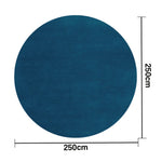 LUXORA 200/250cm Round Floor Rugs, Handwoven Craftsmanship, Soft Rebound Comfort, Classic Traditional Weave, Timeless Look, Ideal for Multiple Spaces -Blues