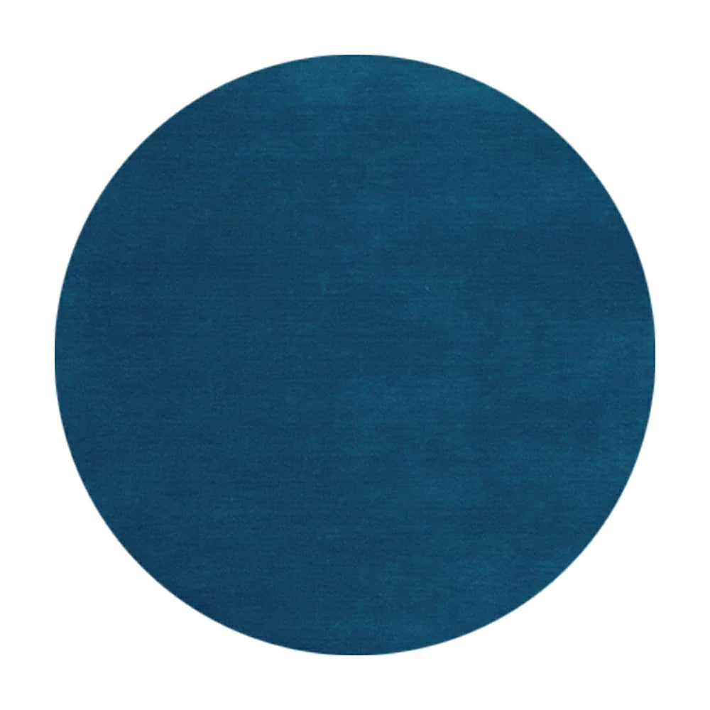 LUXORA 200/250cm Round Floor Rugs, Handwoven Craftsmanship, Soft Rebound Comfort, Classic Traditional Weave, Timeless Look, Ideal for Multiple Spaces -Blues