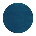 LUXORA 200/250cm Round Floor Rugs, Handwoven Craftsmanship, Soft Rebound Comfort, Classic Traditional Weave, Timeless Look, Ideal for Multiple Spaces -Blues