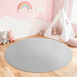 LUXORA 200/250cm Round Floor Rugs, Handwoven Craftsmanship, Soft Rebound Comfort, Classic Traditional Weave, Timeless Look, Ideal for Multiple Spaces -Silver