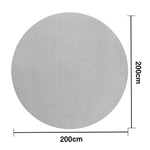 LUXORA 200/250cm Round Floor Rugs, Handwoven Craftsmanship, Soft Rebound Comfort, Classic Traditional Weave, Timeless Look, Ideal for Multiple Spaces -Silver