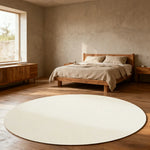 LUXORA 200/250cm Round Floor Rugs, Handwoven Craftsmanship, Soft Rebound Comfort, Classic Traditional Weave, Timeless Look, Ideal for Multiple Spaces -Beige