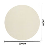 LUXORA 200/250cm Round Floor Rugs, Handwoven Craftsmanship, Soft Rebound Comfort, Classic Traditional Weave, Timeless Look, Ideal for Multiple Spaces -Beige