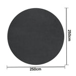 LUXORA 200/250cm Round Floor Rugs, Handwoven Craftsmanship, Soft Rebound Comfort, Classic Traditional Weave, Timeless Look, Ideal for Multiple Spaces -Grey