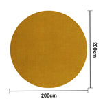 LUXORA 200/250cm Round Floor Rugs, Handwoven Craftsmanship, Soft Rebound Comfort, Classic Traditional Weave, Timeless Look, Ideal for Multiple Spaces -Yellow