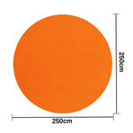 LUXORA 200/250cm Round Floor Rugs, Handwoven Craftsmanship, Soft Rebound Comfort, Classic Traditional Weave, Timeless Look, Ideal for Multiple Spaces -Orange