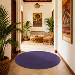 LUXORA 200/250cm Round Floor Rugs, Handwoven Craftsmanship, Soft Rebound Comfort, Classic Traditional Weave, Timeless Look, Ideal for Multiple Spaces -Purple