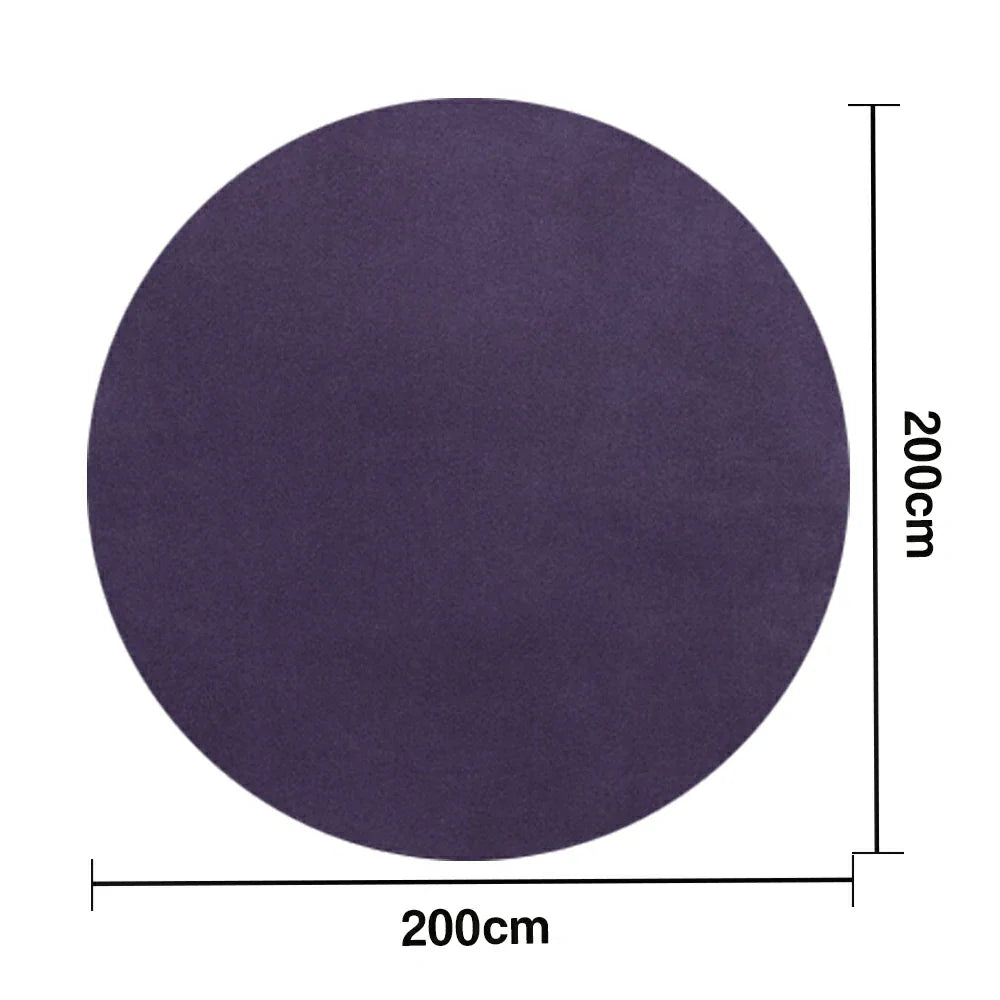 LUXORA 200/250cm Round Floor Rugs, Handwoven Craftsmanship, Soft Rebound Comfort, Classic Traditional Weave, Timeless Look, Ideal for Multiple Spaces -Purple
