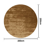 LUXORA 200/250cm Round Floor Rugs, Handwoven Craftsmanship, Soft Rebound Comfort, Classic Traditional Weave, Timeless Look, Ideal for Multiple Spaces -Coffee