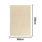LUXORA 160/200cm Floor Rugs -Land Holiday Theme, Flame-Resistant Construction, Non-Slip Base, Solution-Dyed Silk Fibre, Dual-Surface Design with Handcrafted Finish
