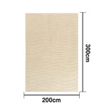 LUXORA 160/200cm Floor Rugs -Land Holiday Theme, Flame-Resistant Construction, Non-Slip Base, Solution-Dyed Silk Fibre, Dual-Surface Design with Handcrafted Finish