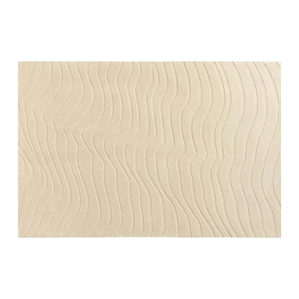 LUXORA 160/200cm Floor Rugs -Land Holiday Theme, Flame-Resistant Construction, Non-Slip Base, Solution-Dyed Silk Fibre, Dual-Surface Design with Handcrafted Finish