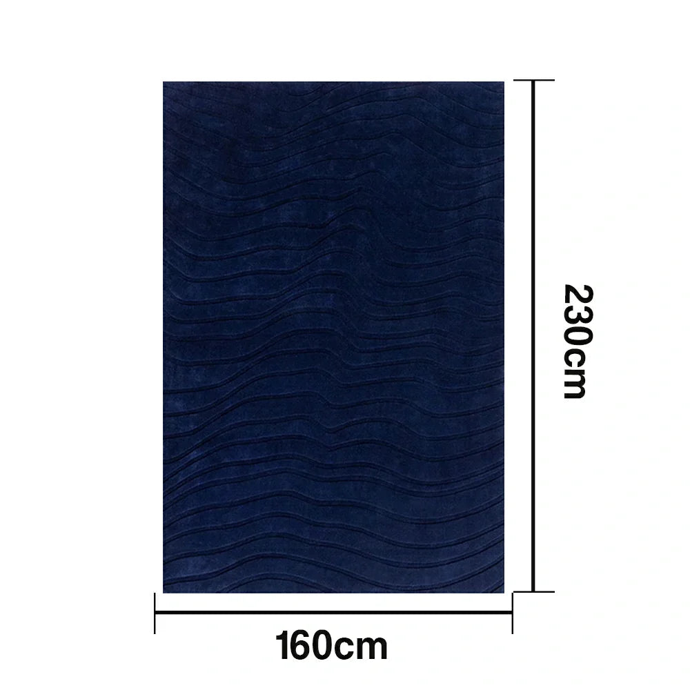 LUXORA 160/200cm Floor Rugs -Land Holiday Theme, Handcrafted Silk Fibre Rug, Flame-Resistant and Non-Slip, Perfect for Living Areas