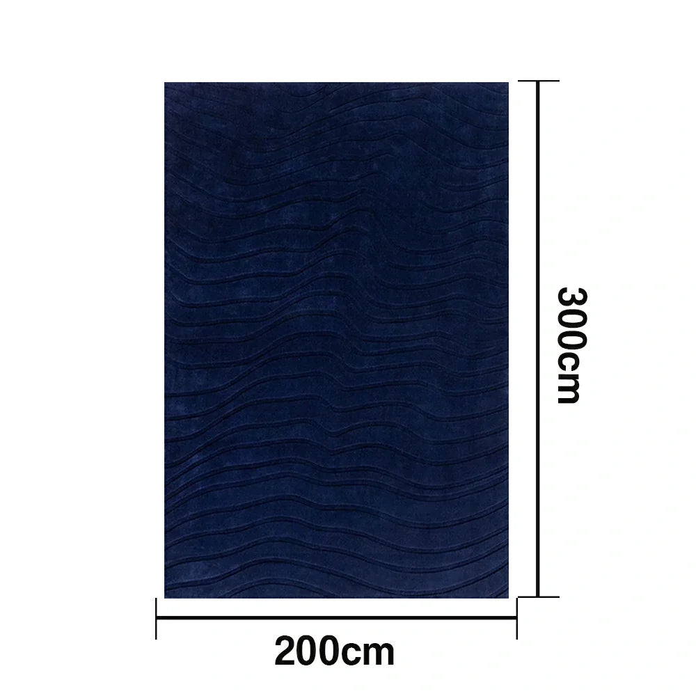 LUXORA 160/200cm Floor Rugs -Land Holiday Theme, Handcrafted Silk Fibre Rug, Flame-Resistant and Non-Slip, Perfect for Living Areas