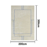 LUXORA 160/200cm Floor Rugs -Sophia Sketch Theme, Flame-Resistant Design, Non-Slip Base, Solution-Dyed Silk Fibre, Dual-Surface Handcrafted Finish