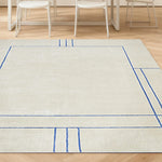 LUXORA 160/200cm Floor Rugs -Sophia Sketch Theme, Flame-Resistant Design, Non-Slip Base, Solution-Dyed Silk Fibre, Dual-Surface Handcrafted Finish