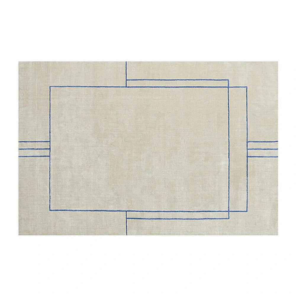LUXORA 160/200cm Floor Rugs -Sophia Sketch Theme, Flame-Resistant Design, Non-Slip Base, Solution-Dyed Silk Fibre, Dual-Surface Handcrafted Finish