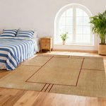 LUXORA 160/200cm Floor Rugs -Sophia Sketch Theme, Dual-Surface Construction, Anti-Slip Base, Flame-Resistant, Long-Fibre Silk Design