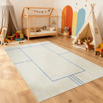 LUXORA 160/200cm Floor Rugs -Sophia Sketch Theme, Handcrafted Silk Fibre Rug, Flame-Resistant and Anti-Slip, Designed for Living Spaces