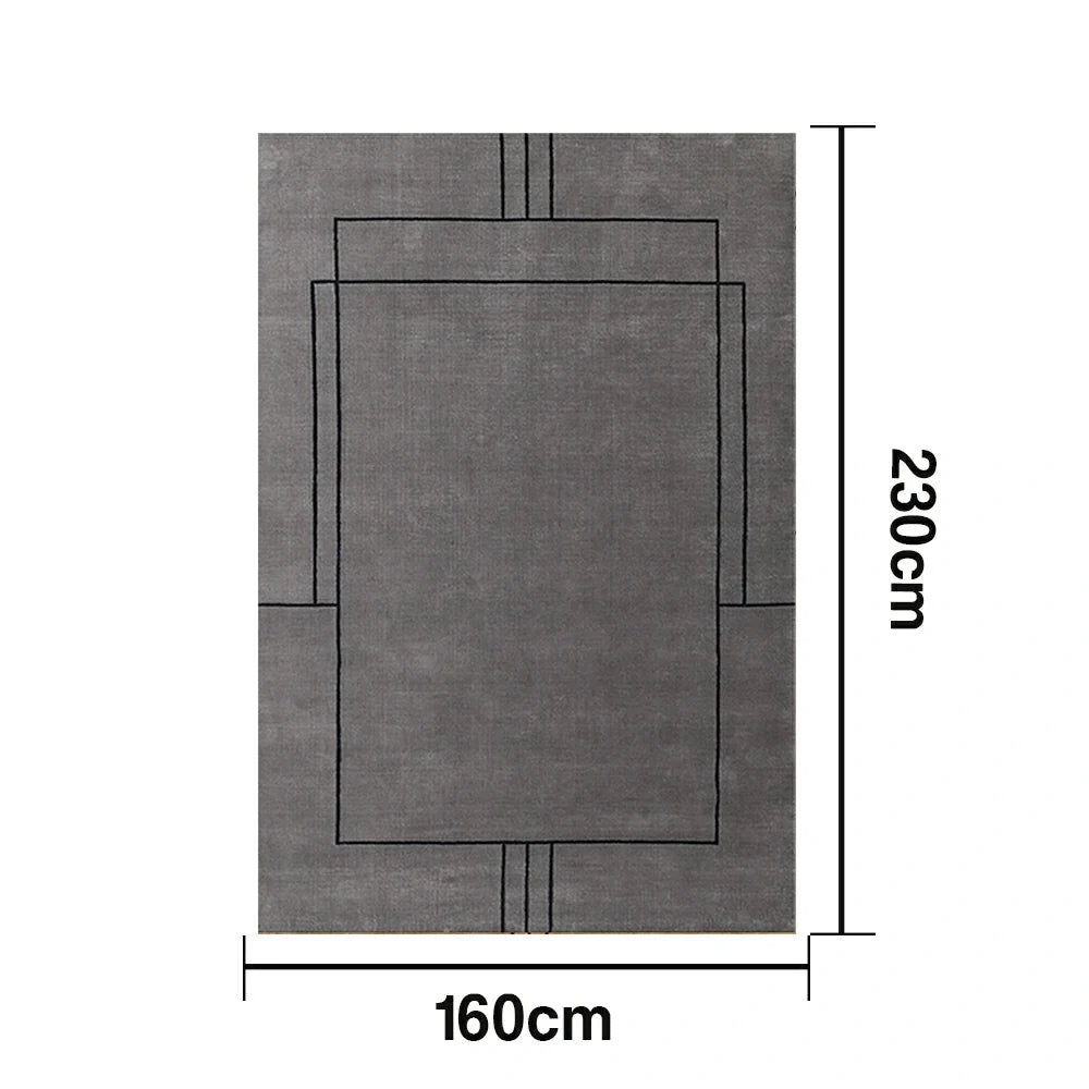 LUXORA 160/200cm Floor Rugs -Sophia Sketch Theme, Flame-Resistant Soft-Touch Weave, Colour-Stable Fibres, Dual-Surface Design with Non-Slip Base