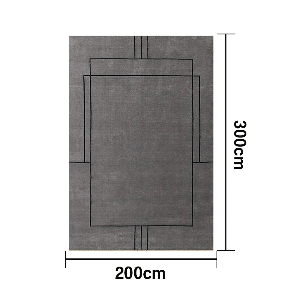 LUXORA 160/200cm Floor Rugs -Sophia Sketch Theme, Flame-Resistant Soft-Touch Weave, Colour-Stable Fibres, Dual-Surface Design with Non-Slip Base