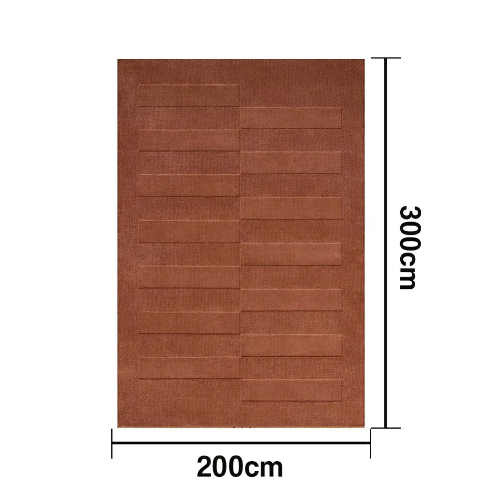 LUXORA 160/200cm Floor Rugs -Lensa Loom Theme, Flame-Resistant Soft-Touch Weave, Colour-Stable Fibres, Dual-Surface Construction with Anti-Slip Backing