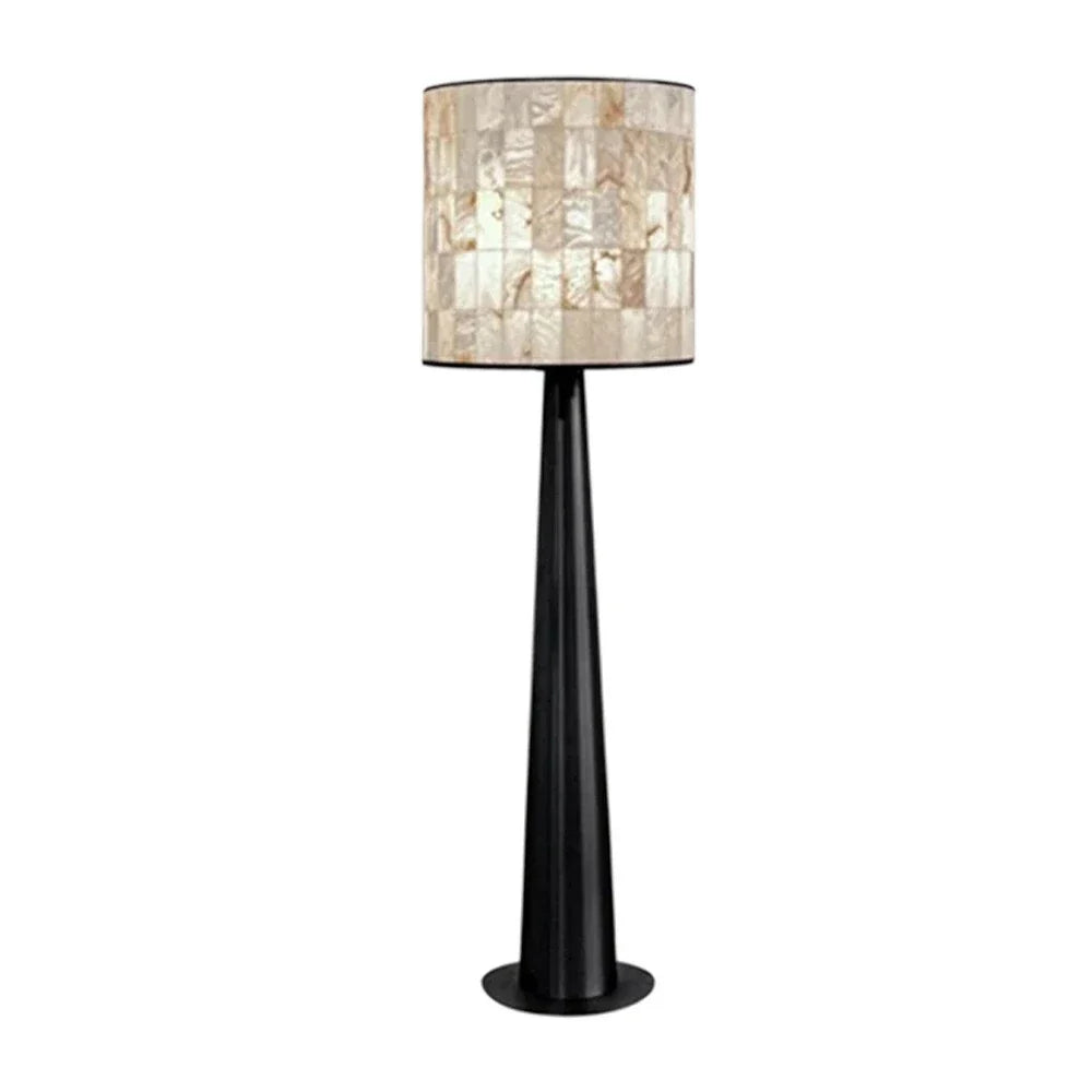 LUXORA Floor Lamp - Soft Ambient Lighting, Artistic Design, Marble Shade, Metal Body with Weighted Base