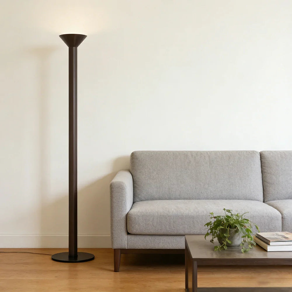 LUXORA Floor Lamp - Soft Ambient Lighting, Multi-Scene Use, Fabric Shade, Metal Frame with Stable Base - Black