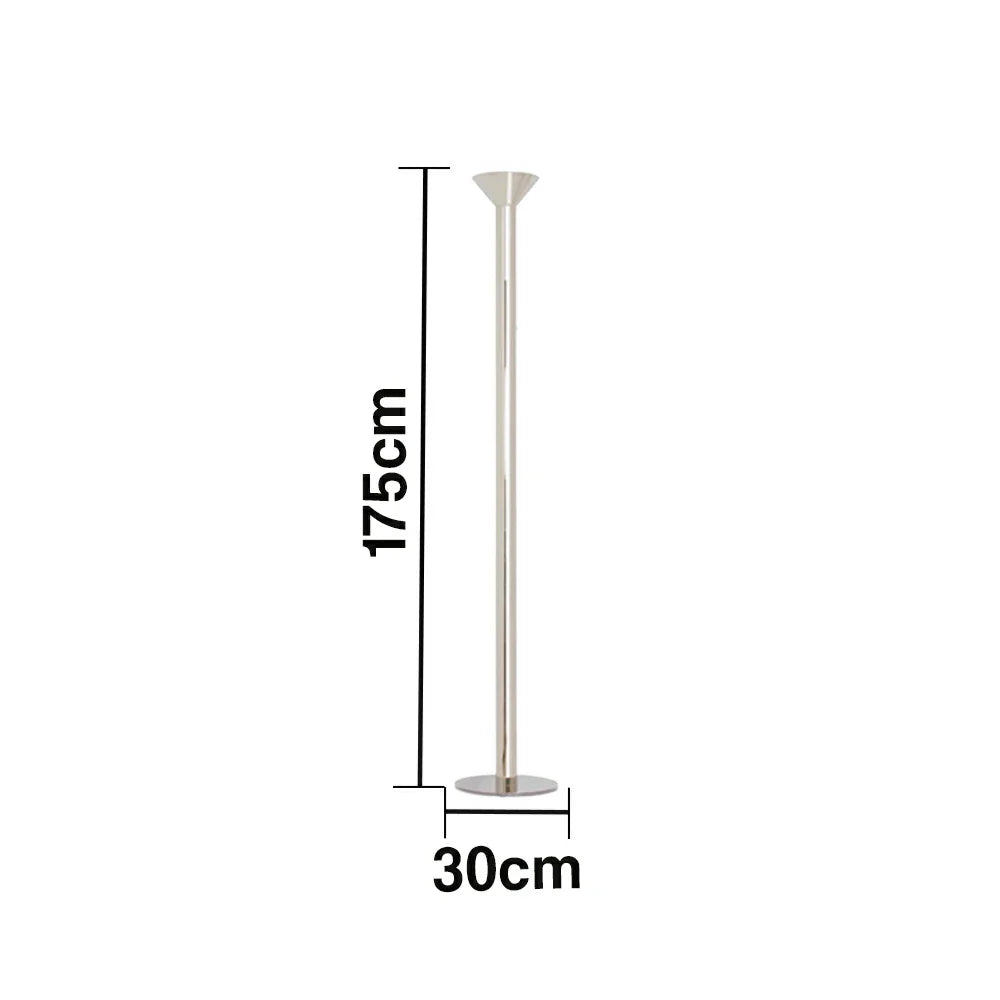 LUXORA Floor Lamp - Soft Ambient Lighting, Multi-Scene Use, Fabric Shade, Metal Frame with Stable Base - Silver