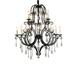 LUXORA 90/115/145cm Crystal Pendant Light High-Quality Alloy Frame, Adjustable Height, Premium Crystal Pendants, Elegant Light Diffusion