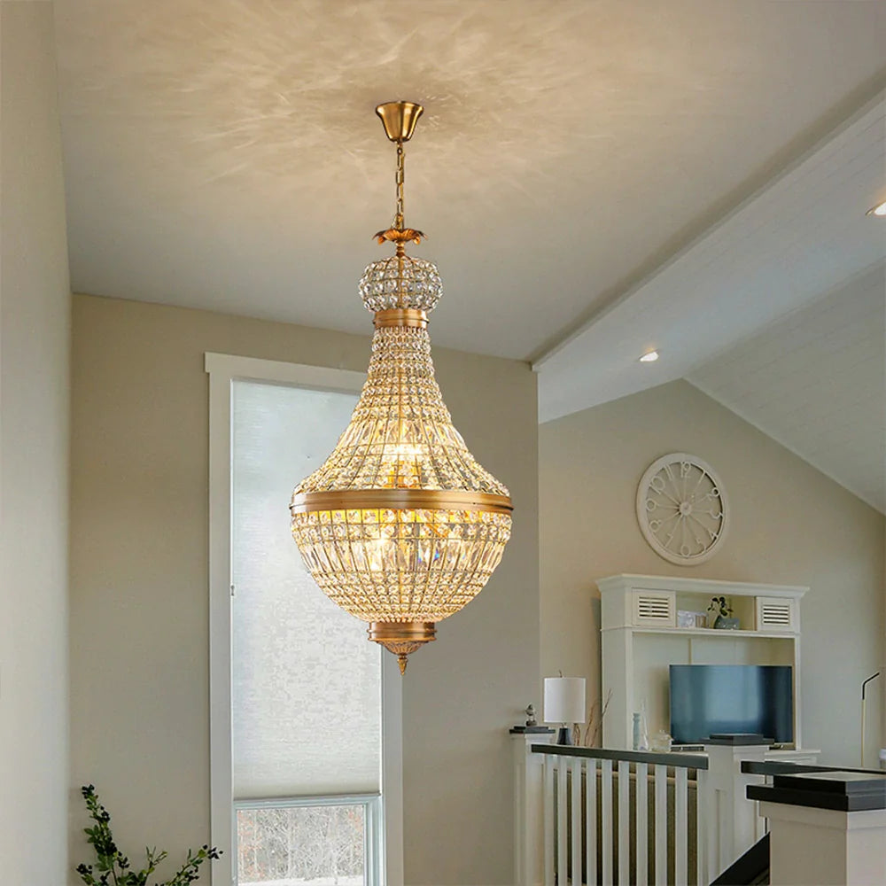 LUXORA Pendant Chain Durable Light & Electroplated Stylish Adjustable Ceiling Electroplated Iron Frame - Plate