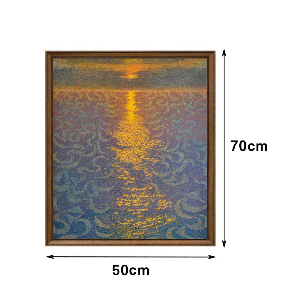 LUXORA 50/80/120cm Hand-Painted Oil Painting - Modern Wall Art with Gentle Gradient Shades and Elegant Hand-Painted Finish