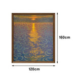 LUXORA 50/80/120cm Hand-Painted Oil Painting - Modern Wall Art with Gentle Gradient Shades and Elegant Hand-Painted Finish